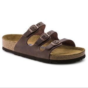NEW - Birkenstock - Florida - Oiled Leather - Habana - SEE Sizing Photo